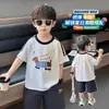 Camiseta de Verano de Manga Corta para Niños 2026, Nueva Camiseta de Dibujos Animados de Cachorro de Media Manga para Niños, Elegante Top de Verano para Niños