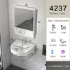 Lavabo de Pared para Uso Doméstico, Juego de Lavabo para Baño en Balcón, Soporte Triangular Simple de Cerámica para Apartamentos Pequeños