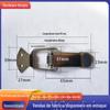 Caixa de madeira caixa de isolamento fivela boca plana bloqueio 304 aço inoxidável mola fivela mecânica equipamento industrial fechadura fivela