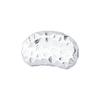 Prata Pura 999 Galvanizada Superfície Martelada Espaçador Grão de Acácia Pingente Grão de Café Pulseira de Cristal DIY Colar Acessórios de Prata Material