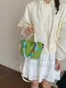 2026 Nuevo Bolso Tote Pequeño de Bloques de Color Dopamina Bolso de Mano Ligero de Nailon Bolso Cruzado para el Hombro para el Viaje Diario