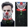 Pañuelo Mágico para Montar con Protección Solar al Aire Libre Bufanda Multifuncional Estampada Fantasma Europea y Americana Máscara de Calavera Toalla Mágica Variada