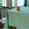 Mantel de Mesa de Café Clásico Vintage Inspirado en Zen de Color Sólido Rectangular Estilo Nórdico Algodón Lino Tela Inspirada en Zen Hecho a Medida Liso