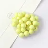 Cuentas Redondas de Color Sólido con Agujero Recto de Acrílico de 6-16 mm Material para Manualidades Hechas a Mano Cuentas Brillantes de Colores Sueltas