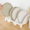 Estante Portaplatos Importado de Japón Organizador de Vajilla Caja de Almacenamiento de Platos Estante para Platos de una Sola Capa para Gabinete de Cocina Pequeño Estante para Platos Integrado