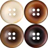 Botones Retro de Resina de Fruta Imitación para Abrigo Ropa de Abrigo Suéter Negro Negro Quemado Blanco Accesorios para Cárdigan Botones