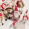 Adornos Navideños de Fieltro de Lana Terminados Muñeco de Nieve Anciano Alce Decoraciones de Escritorio Navideñas Regalos de Navidad