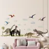 Amazon Comércio Exterior Papel de Parede Dinossauro Mundo Jurássico Adesivos de Animais Sala de Estar Quarto Parede Nuvem Criativa Autoadesivo