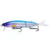 Señuelo Transfronterizo Multi-Sección Pez Biónico Señuelo Duro 12cm Flotante y Sumergible Set de Señuelos de Pesca 10 Colores Equipo de Pesca