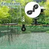 Clips para Red de Sombreo, Clips Exteriores para Red de Protección Solar, Clips Gratuitos, Clips para Red de Barra Fija, Clips de Fijación a Prueba de Pájaros, Sujetadores de Clip para Red