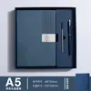 Caderno a5 caderno com logotipo personalizado conjunto de caixa de presente diário para reunião de negócios caderno com capa de couro macio espessada atacado
