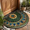 Tapetes de Chão Semicirculares Americanos para Entradas, Tapetes de Porta Resistentes a Manchas, Tapetes Decorativos Retrô de Fácil Cuidado - Amazon Temu Dropshipping