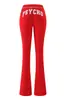 Conjunto de jaqueta curta com zíper e capuz iaiamgia slim fit e calça com estampa de letras e design de costura em contraste