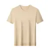 Estilo Verão 2026 Novo Camiseta Masculina de Meia-Idade com Gola Redonda Moda Casual Cor Sólida Manga Longa Solta Fina Camiseta Pulôver