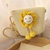 Sombrero de Sol Nuevo para Niños Sombrero de Paja de Verano para Niñas Set de Bolso Sombrero de Sol Protector Solar Verano Princesa Bebé Sombrero de Playa