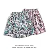 Pantalones Cortos de Playa de Verano para Hombre, Pantalones Deportivos Sueltos de Secado Rápido para Jóvenes, Pantalones Cortos Casuales de Longitud Tres Cuartos, Pantalones Cortos Estampados Completos Estilo Pareja