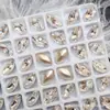 K9 Estilo Huazi Facetado Colorido 6*10 Formato de Ovo de Pombo Pontiagudo Brilhante Costas Pontiagudas Alta Qualidade Luxo Leve Decorações de Strass para Nail Art