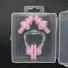 Natação banho lavar cabelo prevenir entrada de água clipe de nariz tampões de ouvido acessórios de natação profissional infantil adulto plugue de nariz de silicone mergulho