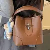 Moda Primaveral 2026 Bolso Elegante Bolso Cubo Bolso Cesta Bolso de Mano Sencillo Bolso Bandolera