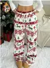 En Stock Nuevos Modelos Otoño e Invierno Amazon Aliexpress Transfronterizo Gruesos Cuadros Casual Moda Holgados Pierna Ancha Felpa Pantalones de Pijama