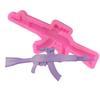 Nova Forma de Silicone Formato de Arma Longa Formato de Metralhadora Flip Sugar Ferramenta de Decoração de Bolo Chocolate Bolo
