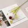 Flor de Crisantemo de Seda de Cabeza Única Estilo Bosque Flor Artificial Accesorio para Fotografía de Picnic Arreglo Floral de Mesa para Sala de Estar Decoración de Celebridad de Internet Flor Artificial