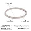 Jingqiao pulseira de fivela lisa curva de aço inoxidável europeia e americana, personalidade de alto nível, combina com tudo, pulseira de aço titânio feminina transfronteiriça