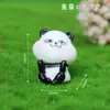 Paisaje en miniatura, caricatura creativa, adorables figuras de panda, artículos decorativos DIY, accesorios de caja sorpresa, mini adornos de escritorio
