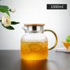 Tetera de vidrio resistente al calor, hervidor de agua fría, tetera de gran capacidad para el hogar, hervidor de agua fría hirviendo, hervidor de agua fría de vidrio de borosilicato alto.