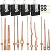 Movimiento de reloj silencioso DIY en stock transfronterizo, eje largo, segundero continuo, movimiento para reloj de pared, 4 tipos de manecillas de madera de nogal, movimiento de reloj