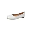 Sapatilhas de pele de ovelha estilo retrô francês, bico quadrado, rasteirinhas slip-on para mulheres, adequadas para o trabalho e como sapatos de avó
