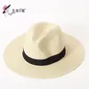 Sombrero de Paja Panama Estilo Coreano para Hombre Sombrero de Sol Tejido Sombrero Jazz para Hombre Sombrero de Sol para Protección Solar en Vacaciones Playa