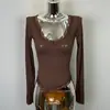 Roupas Femininas de Comércio Exterior Dongdaemun Coreano, Estilo Picante Puro e Doce, Muito Atraente, Decote Amplo, Acabamento em Renda, Bainha Pequena Pontiaguda, Longa