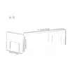 Suporte de Exibição Multifuncional em Acrílico Transparente em Forma de U para Decoração de Casa, Bonecas, Brinquedos, Exibição de Bolos e Prateleira de Armazenamento