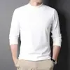 Ropa interior térmica de manga larga para hombre con cuello medio de forro polar, capa base de invierno, manga larga térmica, autocalentable de manga larga