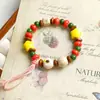 Pulsera de Cerámica Jingdezhen Fresca y Segura Significado Pulsera de Manzana Navidad Joyería Hecha a Mano Suministro en Vivo Venta al por Mayor