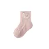 Calcetines para bebé, calcetines finos de malla para verano, calcetines de algodón con parche para recién nacidos Clase A, calcetines infantiles de dibujos animados sin costuras con borde suelto