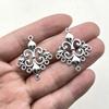 Pingente de Borla em Forma de Diamante DIY Acessórios de Joia de Liga Estilo Antigo Conector de Grampo de Cabelo Materiais para Acessórios de Vestuário