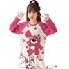 Pijama Infantil Transfronterizo para Mujer de Manga Larga Primavera y Otoño Princesa Madre e Hija Bebé Padre-Hijo Ropa de Casa Traje Verano Ropa para Aire Acondicionado