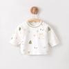 Ropa para Bebé Recién Nacido Ropa de Media Espalda Bebé Recién Nacido Algodón Manga Corta Top y Ropa de Monje Primavera y Otoño Delgada Clase A 0-3 Monjes