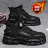 Nuevos Zapatos de Moda para Hombre Otoño/Invierno 2026: Botas Martin, Ropa de Trabajo de Suela Gruesa, Deportivas Casuales, Zapatos de Papá de Moda