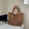 Bolsa de Lona para Mujer 2026 Estilo Nuevo Gran Capacidad Estilo Perezoso Bolso de Mano Versátil Diario Trabajo Viaje Bolso Tote de Hombro