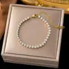 Pulsera de Acero de Titanio de Alta Calidad que no se decolora Lujo Ligero Versátil Estilo Ins Chapada en Oro de 18K Joyería de Mano Exquisita de Gama Alta
