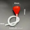 Embudo de repostaje de tubo largo para motocicleta, plástico separador de líquidos para coche y motocicleta, repostaje manos libres, embudo extendido al por mayor