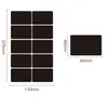 Pizarra Casera Adhesiva PVC Etiqueta Negra para Frascos de Especias, Transfronteriza Impermeable Borrable Manuscrita Desmontable