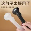Cuchara medidora de café deslizante, embudo para café liofilizado, cuchara para preparar de mango largo, cuchara especial para leche en polvo y proteína en polvo