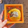 Llavero Colgante de Conejo de Luna Tejido a Crochet con Hilo para el Festival de Medio Otoño, para Mochilas de Niñas y Bolsos de Pareja, Regalo Decorativo