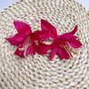 Nueva flor artificial de lirio, cabeza de flor artificial de seda, tocado, accesorios para el cabello, material DIY, accesorios hechos a mano, boda, hogar
