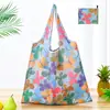 Bolsa de compras plegable de gran capacidad, bolso de mano portátil para supermercado, impresión de logotipo, bolsa de almacenamiento 190T, directo de fábrica