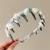 Diadema Maillard estilo Chanel de corona alta para mujer, estilo retro sofisticado, adecuada para el uso diario, accesorio de coleta adelgazante